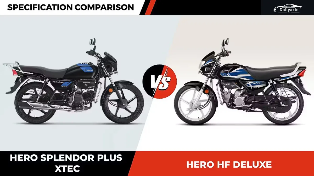 Hero Splendor Plus Xtec vs HF Deluxe 2025 : Indias Ultimate Commuter Showdown!