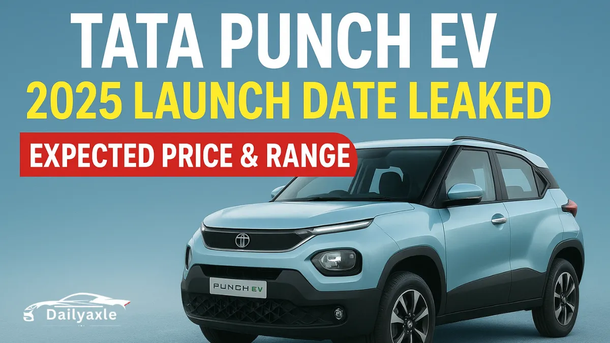 Tata Punch EV 2025 Launch Date Leaked – Expected Price & Range