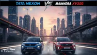 Tata Nexon vs Mahindra XUV300 : 2025 Compact SUV Battle! One Surprises Everyone with Price & Mileage