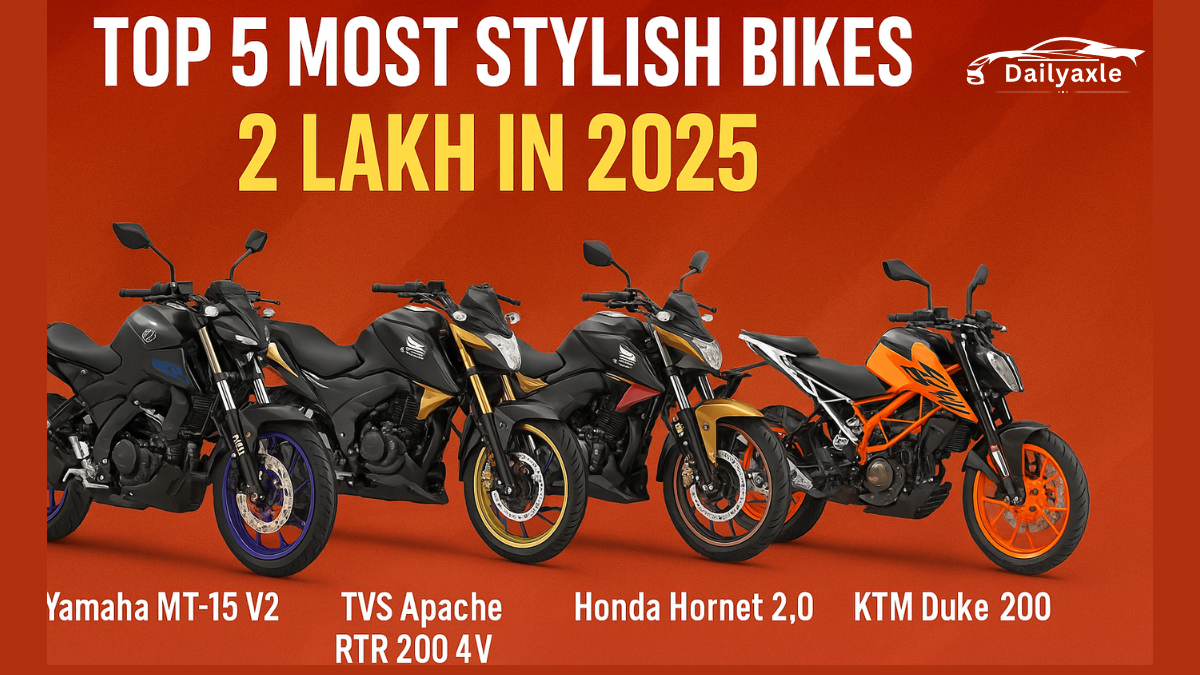 Top 5 Most Stylish Bikes Under ₹2 Lakh in 2025 : for Young Indian Riders