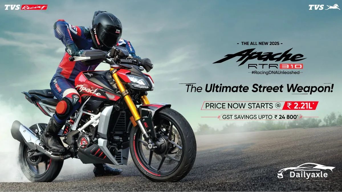 TVS Apache RTR 310 2025 Spotted in Bold New Color – Sportier Than Ever!