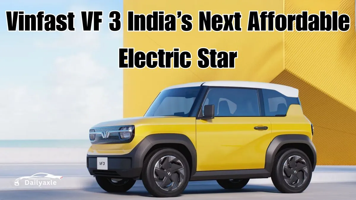 Vinfast VF 3 : Small Electric City Car Thats Stylish, Smart, and Fun to Drive