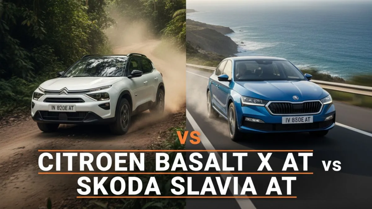 We Compared Citroën Basalt X AT and Škoda Slavia AT Heres What Happened