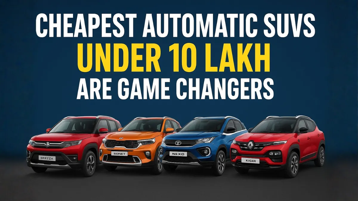 Stop Scrolling! These Automatic SUVs Under 10 Lakh Are Game Changers