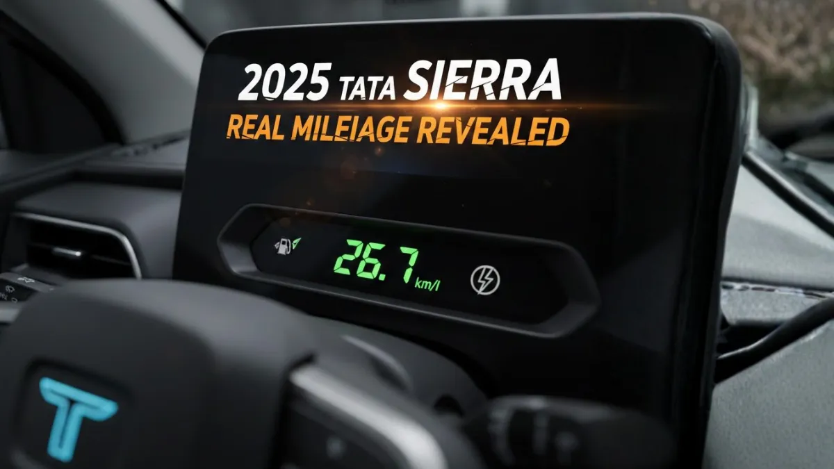 2025 Tata Sierra Real Mileage Revealed On Roads – What Dealers Wont Tell You