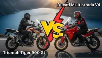 Triumph Tiger 900 GT vs Ducati Multistrada V4 : Which Adventure Beast Truly Rules the Roads?