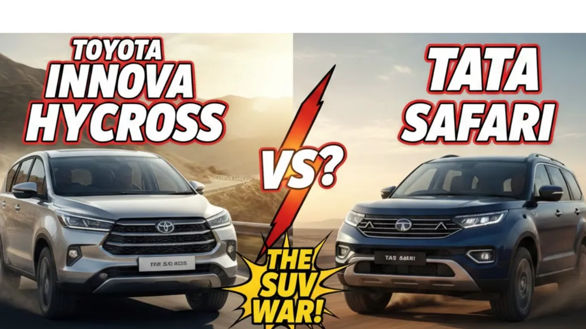 Toyota Innova Hycross vs Tata Safari : Which MPV/SUV Will Dominate 2025 Roads?